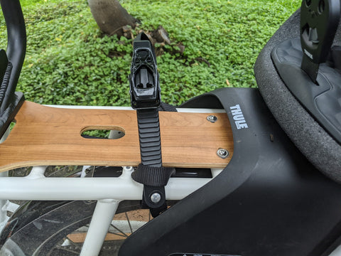 Ebike strap to carry gear