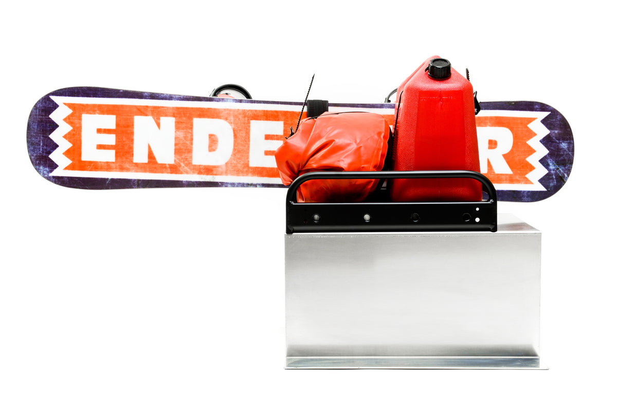 Snowmobile Fuel Rack Snowmobile Rack for Snowboards, Skis, Gas, Ice Auger - fits: Ski Doo ...